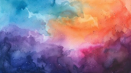 Vibrant watercolor wet background with soft blending colors for school art projects and educational materials