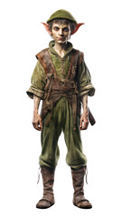 Fototapeta premium PNG Elf costume white background portrait.