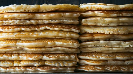 A Stack of Golden Brown Pancakes
