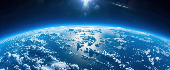 Obraz premium A Teacher In A High-Altitude Balloon, Exploring Atmospheric Science And The Phenomena Of The Upper Atmosphere