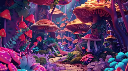 Enchanted Mushroom Forest