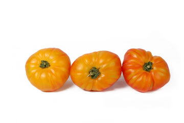 tomatoes isolated on white background