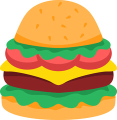 Illustration Of Hamburger Element