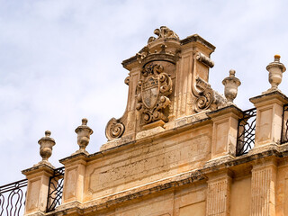 Obraz premium Noto baroque building detail Sicily, Italy