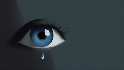 An eye and a tear