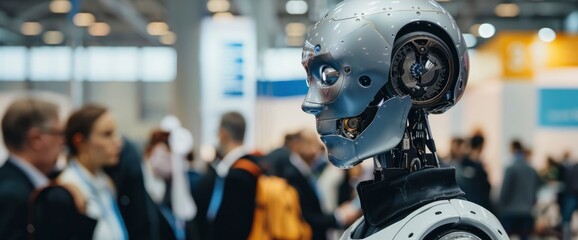 Fototapeta premium A Translator Enhancing Interactions At An International Robotics Challenge