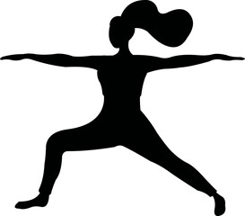 Woman Yoga Pose Silhouette