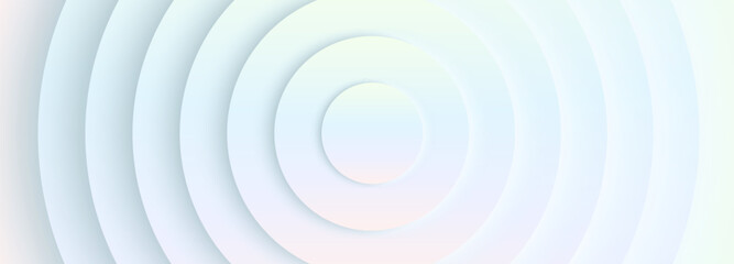 Abstract 3d rainbow geometric circles background