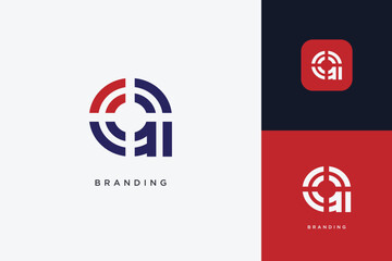 A Letter trademark brand logo