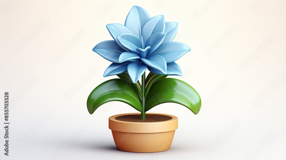 Wall mural flower in a pot