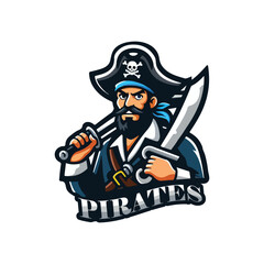 Awesome Pirates Mascot Logo Design