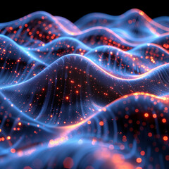 Fototapeta premium visualization of wave particle