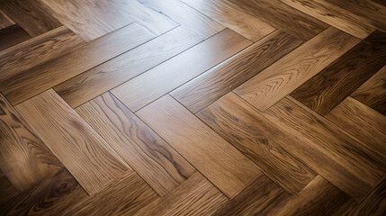 Natural wood texture. Luxury Herringbone Parquet Flooring. Harwood surface. Wooden laminate background