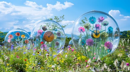 Digital technology stained glass plant flowers poster background