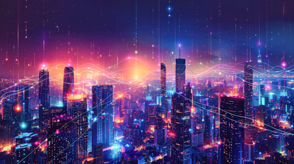 ネットワークがつながった都市