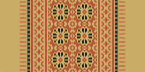 Carpet pattern Persian. Geometric ethnic oriental seamless pattern traditional Design for background. african pattern. rug , tile , wallpaper , Vector illustration. American