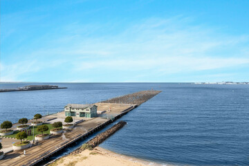 Princes Pier at Port Melbourne with an ocean view in Port Phillip