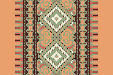 Carpet pattern Persian. Geometric ethnic oriental seamless pattern traditional Design for background. african pattern. rug , tile , wallpaper , Vector illustration. American