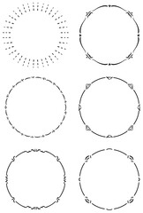 シンプルなフレーム　丸