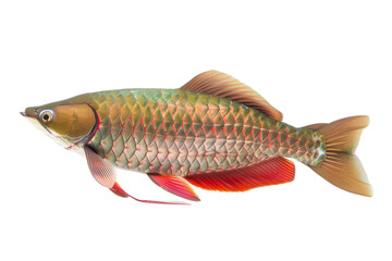 Arowana Fish isolated on white background