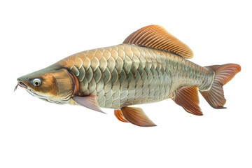 Obraz premium Golden Carp Fish isolated on white background