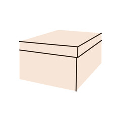 Cardboard box, packed cargo, pile of boxes, goods, parcels pile, many carton packages heap, carton boxes, goods packaged for warehouse storage, cargo shipping or delivery flat vector illustration.
