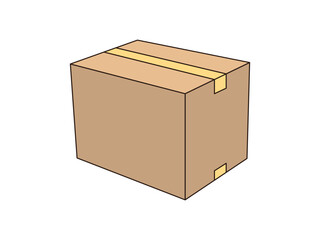 Cardboard box, packed cargo, pile of boxes, goods, parcels pile, many carton packages heap, carton boxes, goods packaged for warehouse storage, cargo shipping or delivery flat vector illustration.
