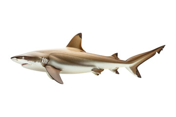 Obraz premium Blacktip Reef Shark isolated on white background