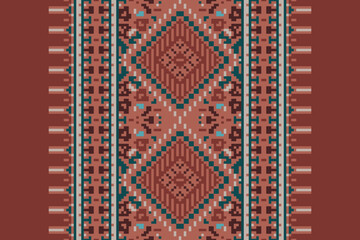 Carpet pattern Persian. Geometric ethnic oriental seamless pattern traditional Design for background. african pattern. rug , tile , wallpaper , Vector illustration. American