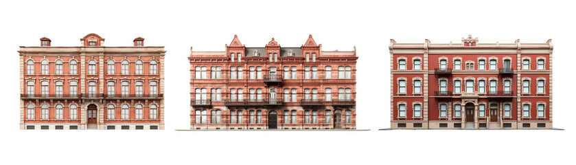 Fototapeta premium Vintage building set