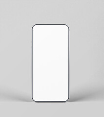 Mobile blank white screen for mockup
