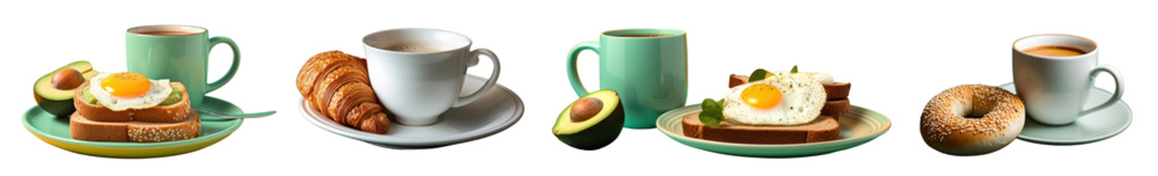 Coffee and breakfast set