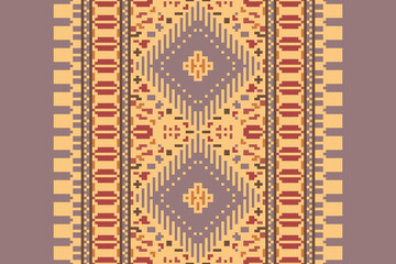 Carpet pattern Persian. Geometric ethnic oriental seamless pattern traditional Design for background. african pattern. rug , tile , wallpaper , Vector illustration. American