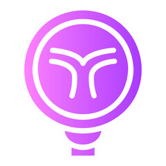 cross road Gradient icon