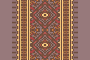 Carpet pattern Persian. Geometric ethnic oriental seamless pattern traditional Design for background. african pattern. rug , tile , wallpaper , Vector illustration. American