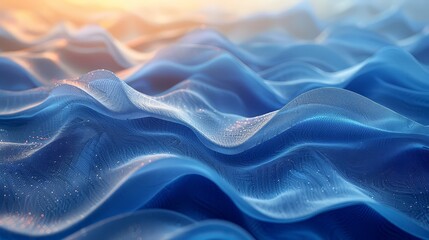 Obraz premium Smooth, elegant dark blue silk.