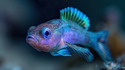 Fototapeta premium Vibrant Tropical Fish in Underwater Scene