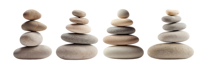 various stacked Zen stone set