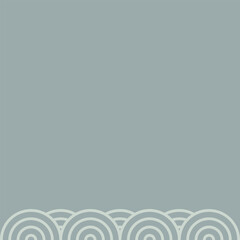 Circle pattern border frame illustration design