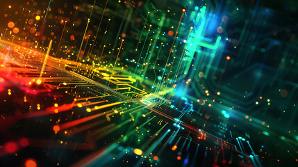 Fototapeta premium technology banner