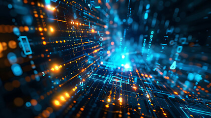 Naklejka premium technology background