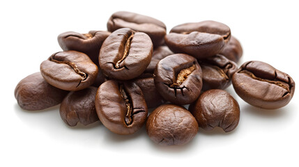 Naklejka premium coffee beans isolated on white