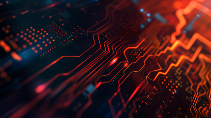 Fototapeta premium abstract technology banner