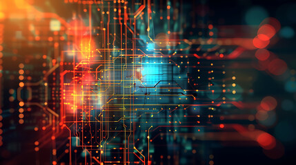 Obraz premium abstract technology banner