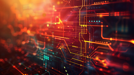 Obraz premium abstract technology banner