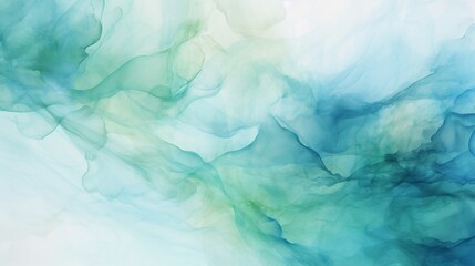 Obraz premium Vibrant Fluid Art With Blue And Green Hues Forming Abstract Waves And Flowing Patterns. Generative AI