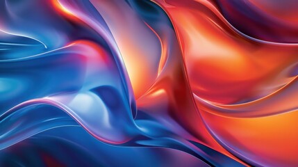 Abstract Liquid Swirls in Vibrant Hues