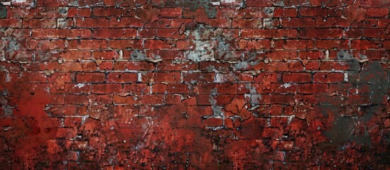 Heap red brick with rustic grunge blank cement space use for background. with copy space image. Place for adding text or design