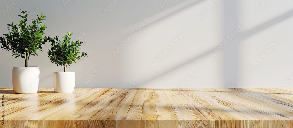 Poster office and home wood furniture background picture. copy space image. place for adding text or design