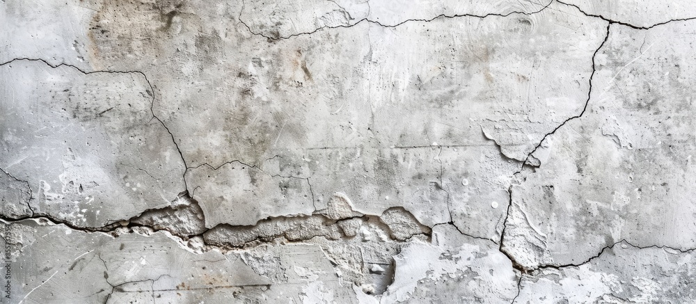 Poster Cement crack wall texture background. with copy space image. Place for adding text or design